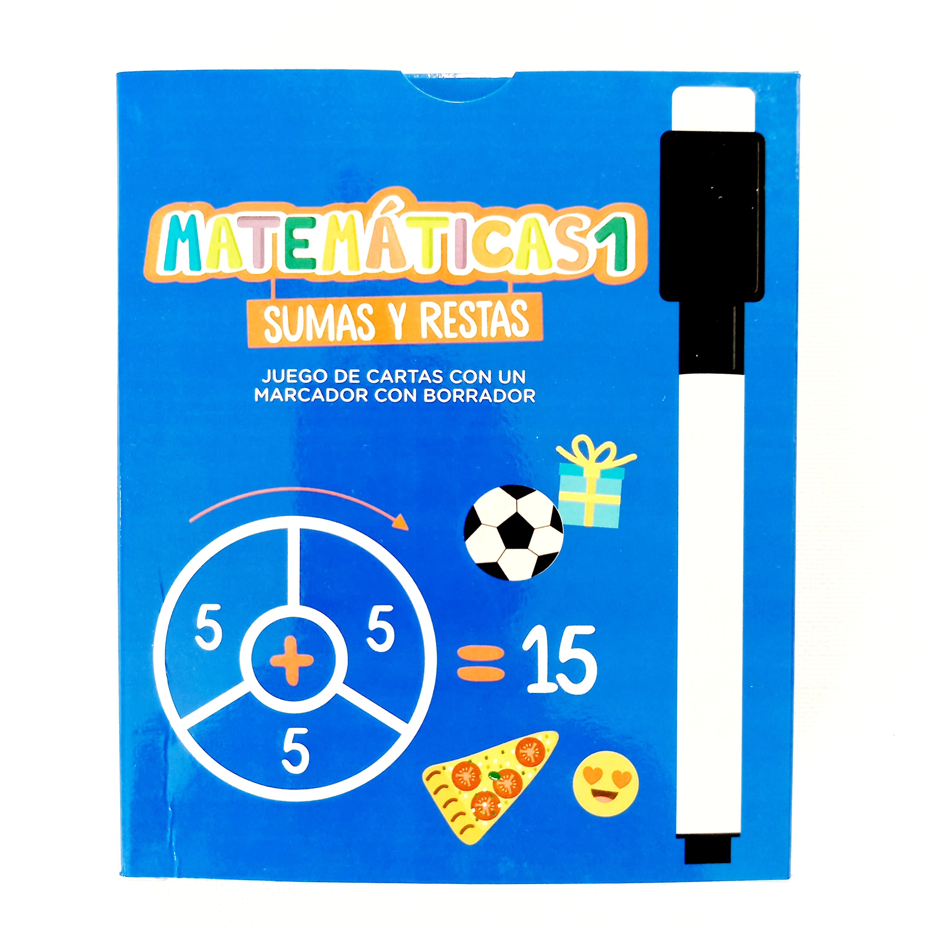 Matemáticas 1. Sumas y restas - Cartas con libro y marcador Matemáticas 1. Sumas y restas - Cartas con libro y marcador
